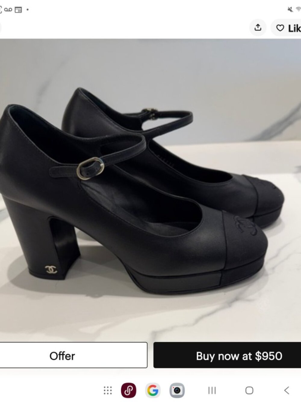 Chanel Platform Pumps Size 39.5 - Picture 11 of 11